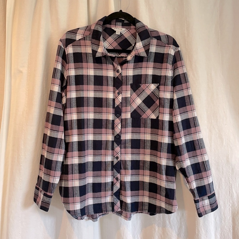 Orvis plaid button down